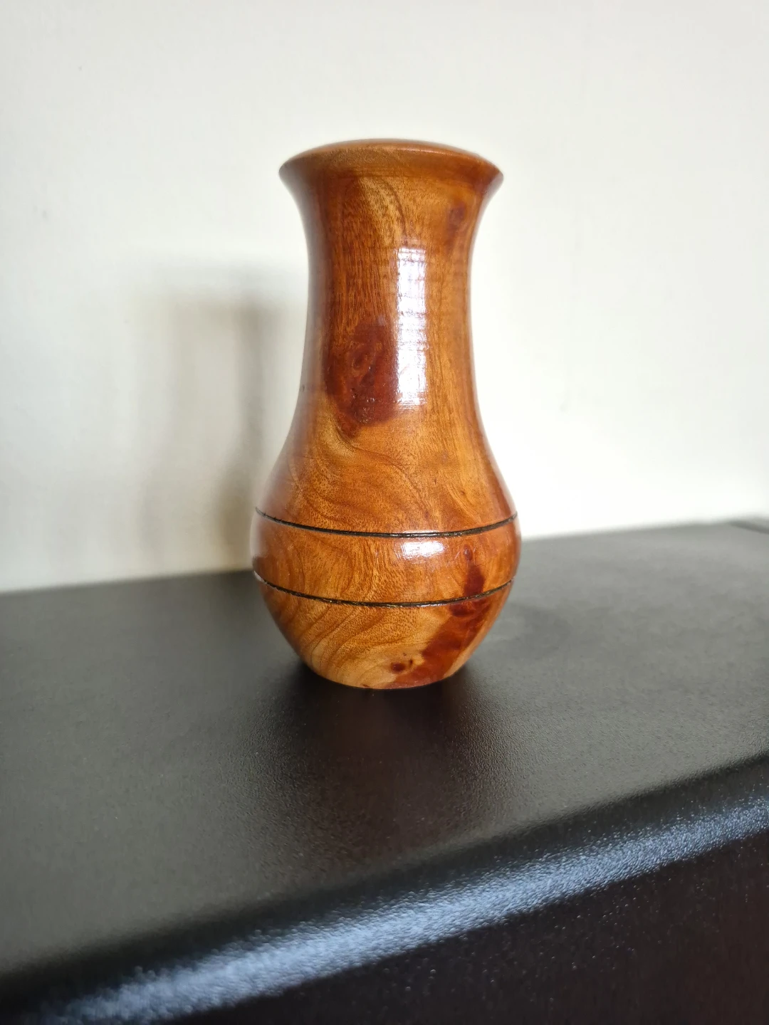 Solid Wood Wooden Vase : Vintage,  Handmade (Small) - photo 5