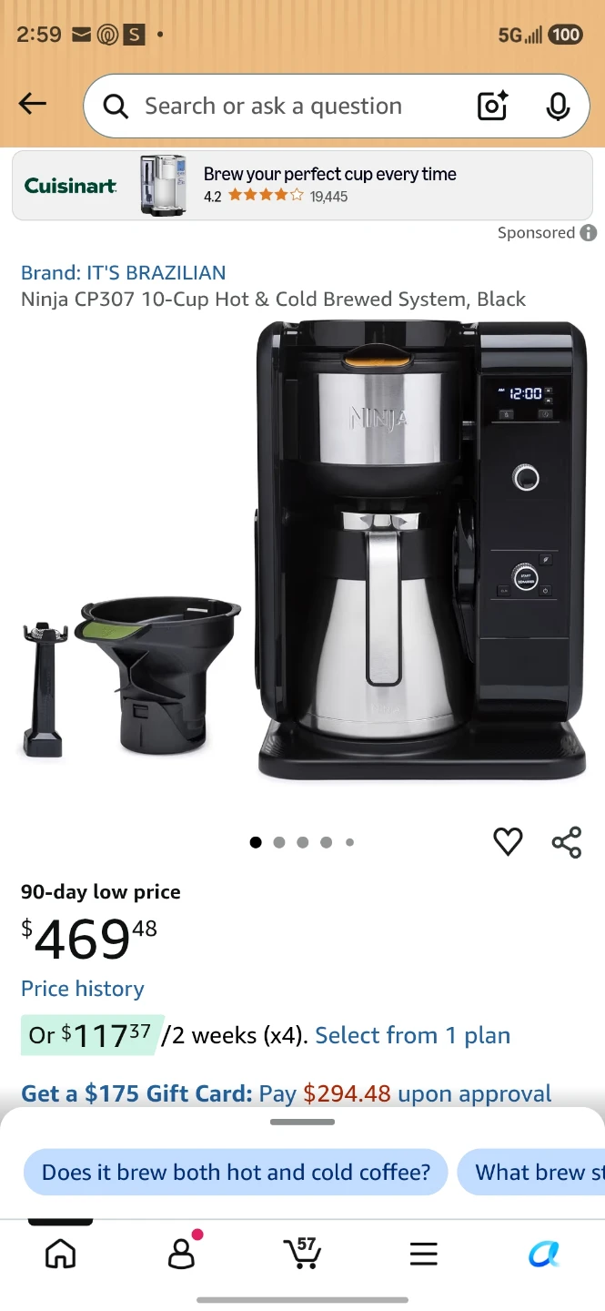 Ninja CP307 Hot & Cold Brewed System Coffee Maker - photo 3
