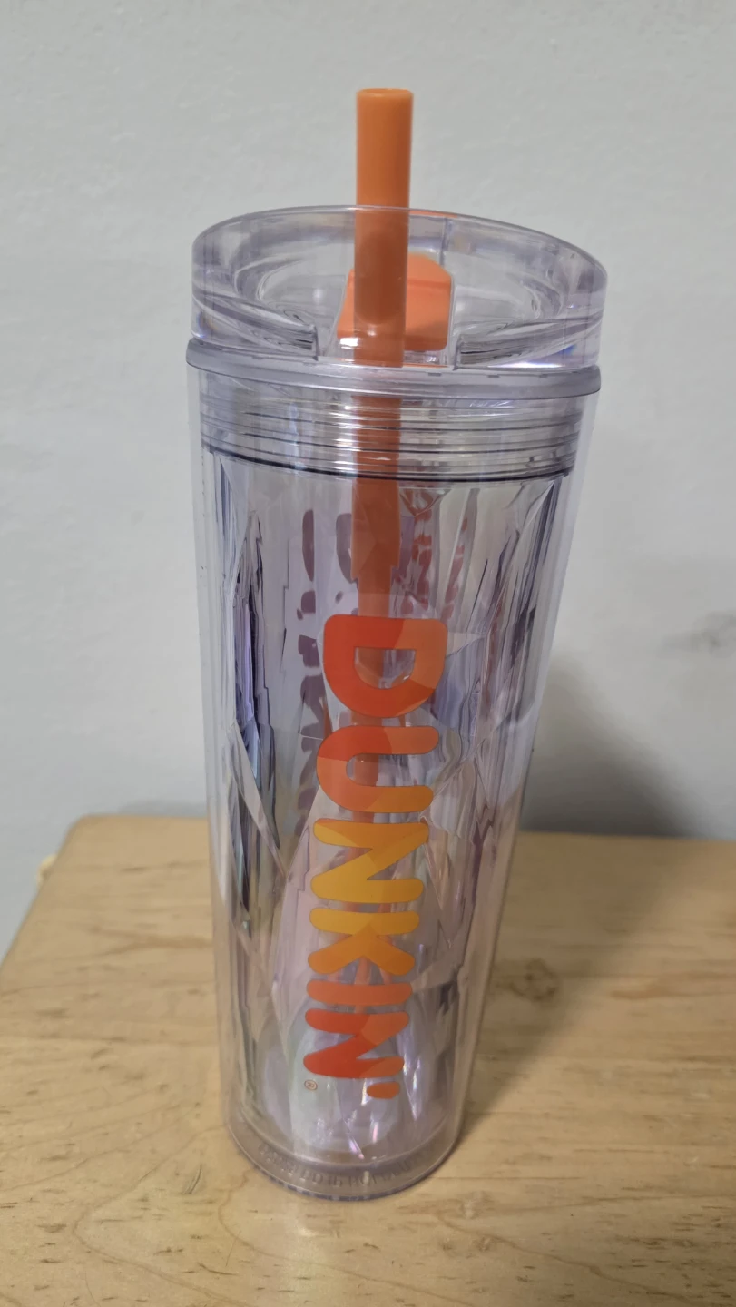 Dunkin' Tumbler with Straw