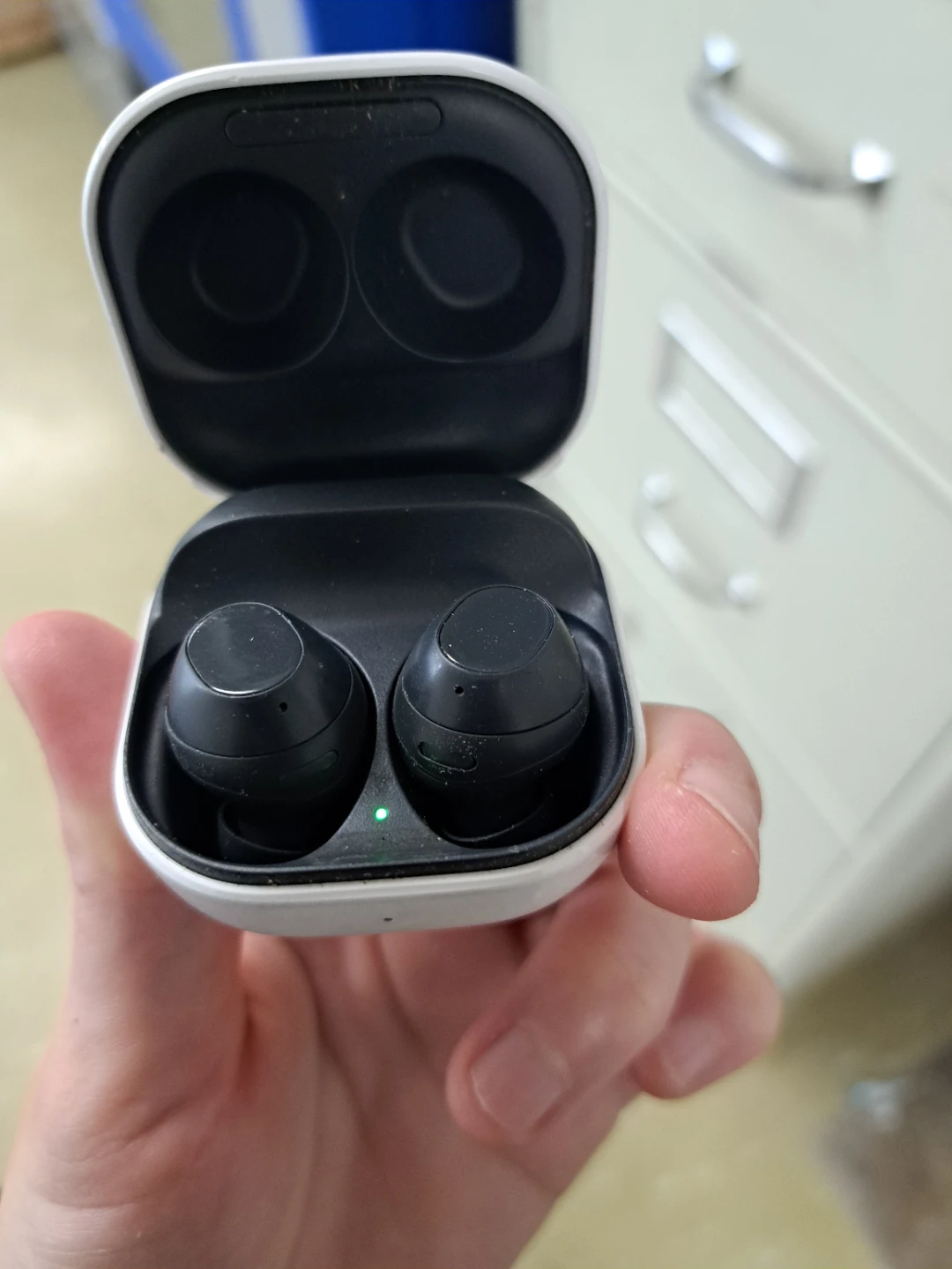 Black Wireless Earbuds with Charging Case