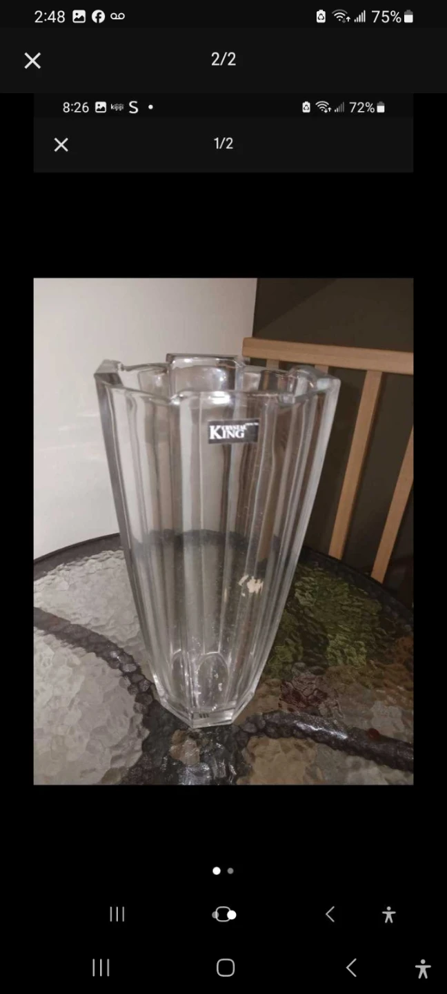 Crystal King Glass Vase - photo 2