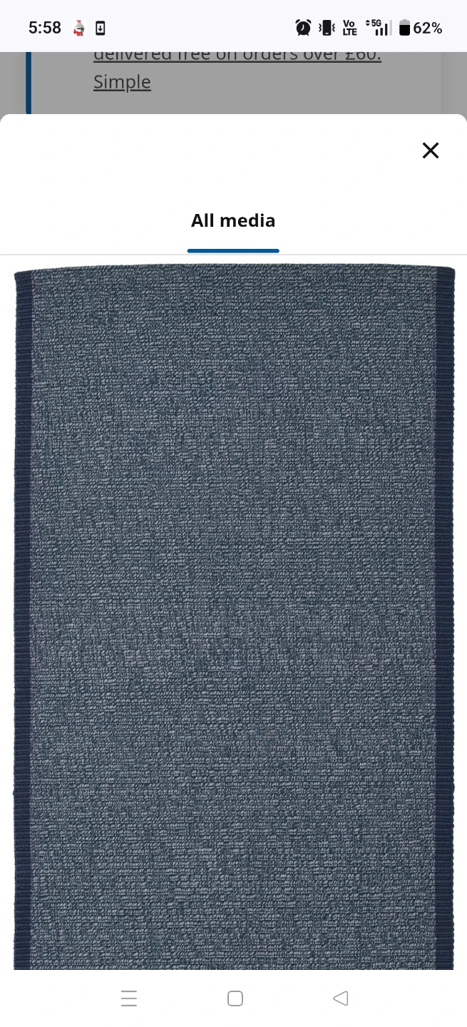 Blue Ikea Rug - photo 2