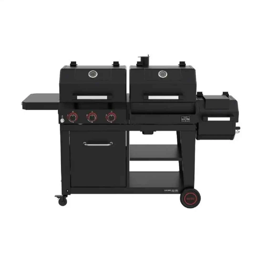 Oakford grill, 3-Burner Propane Gas and  offset charcoal smoker