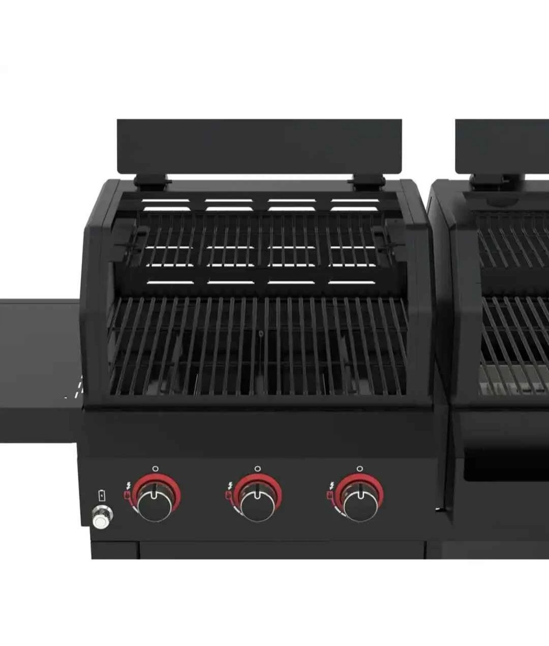 Oakford grill, 3-Burner Propane Gas and  offset charcoal smoker - photo 4