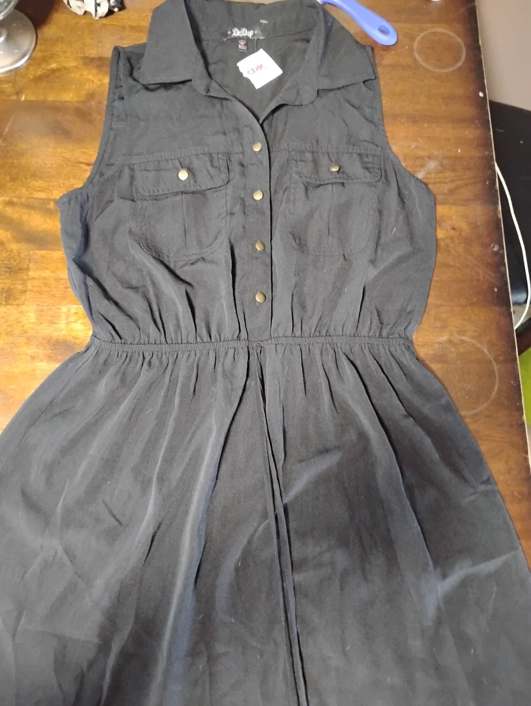 BeBop Black Sleeveless Collared Dress - photo 2