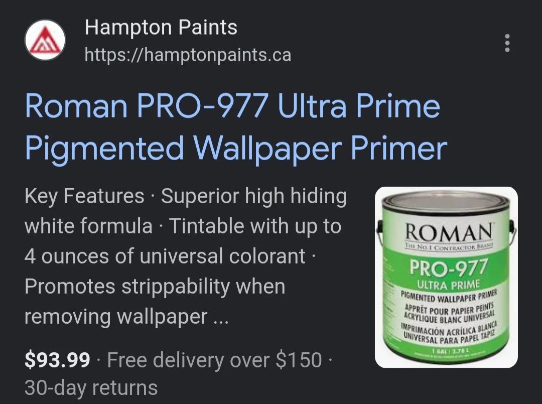 Roman PRO-977 Ultra Prime Pigmented Wallpaper Primer - photo 2