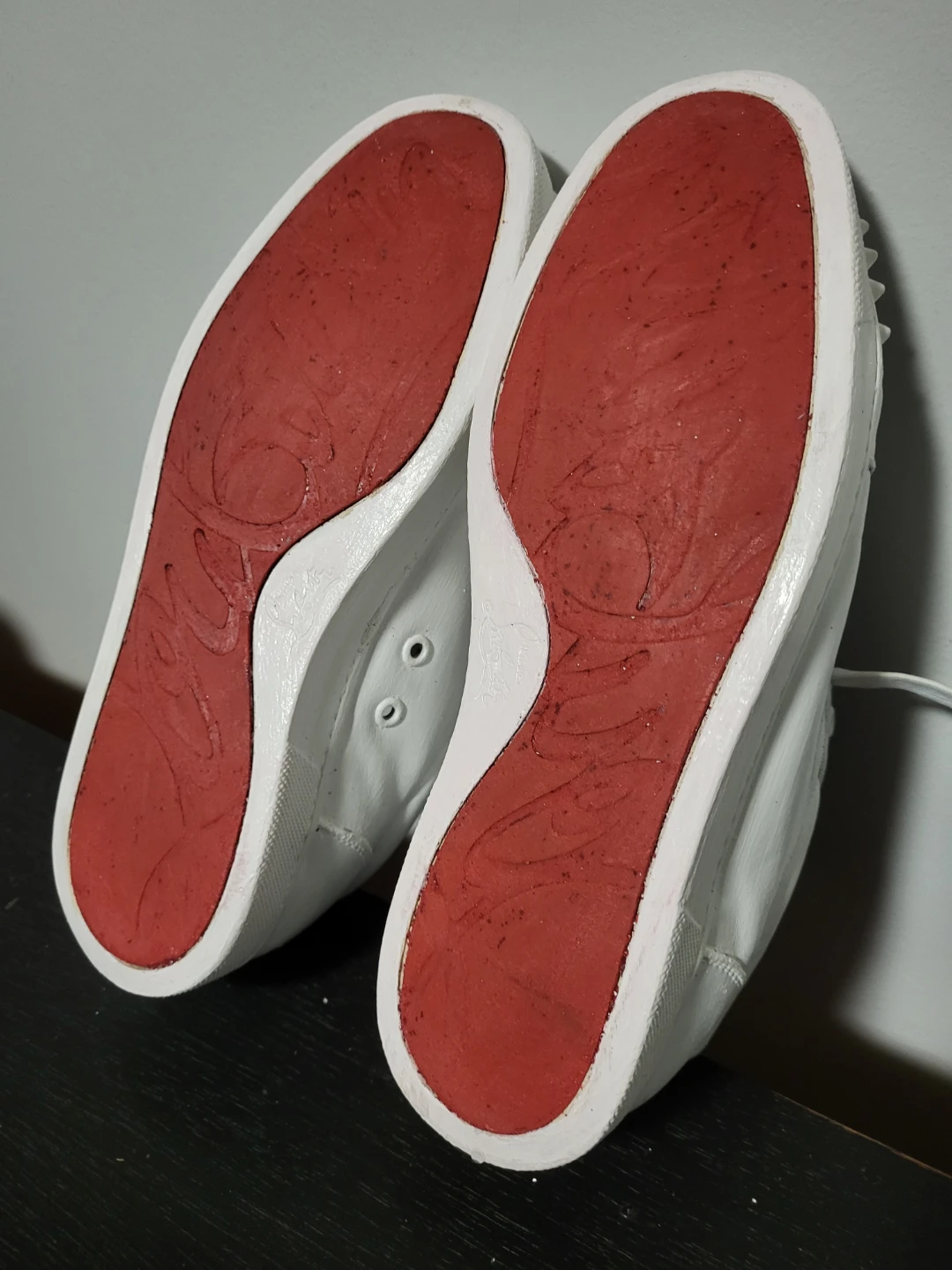 White Sneakers with Spikes
