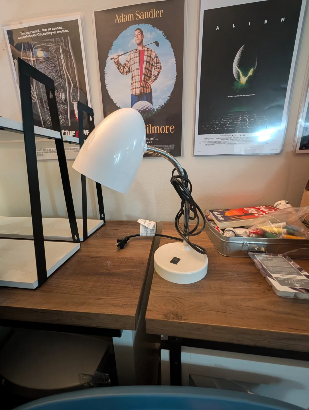 White Gooseneck Desk Lamp