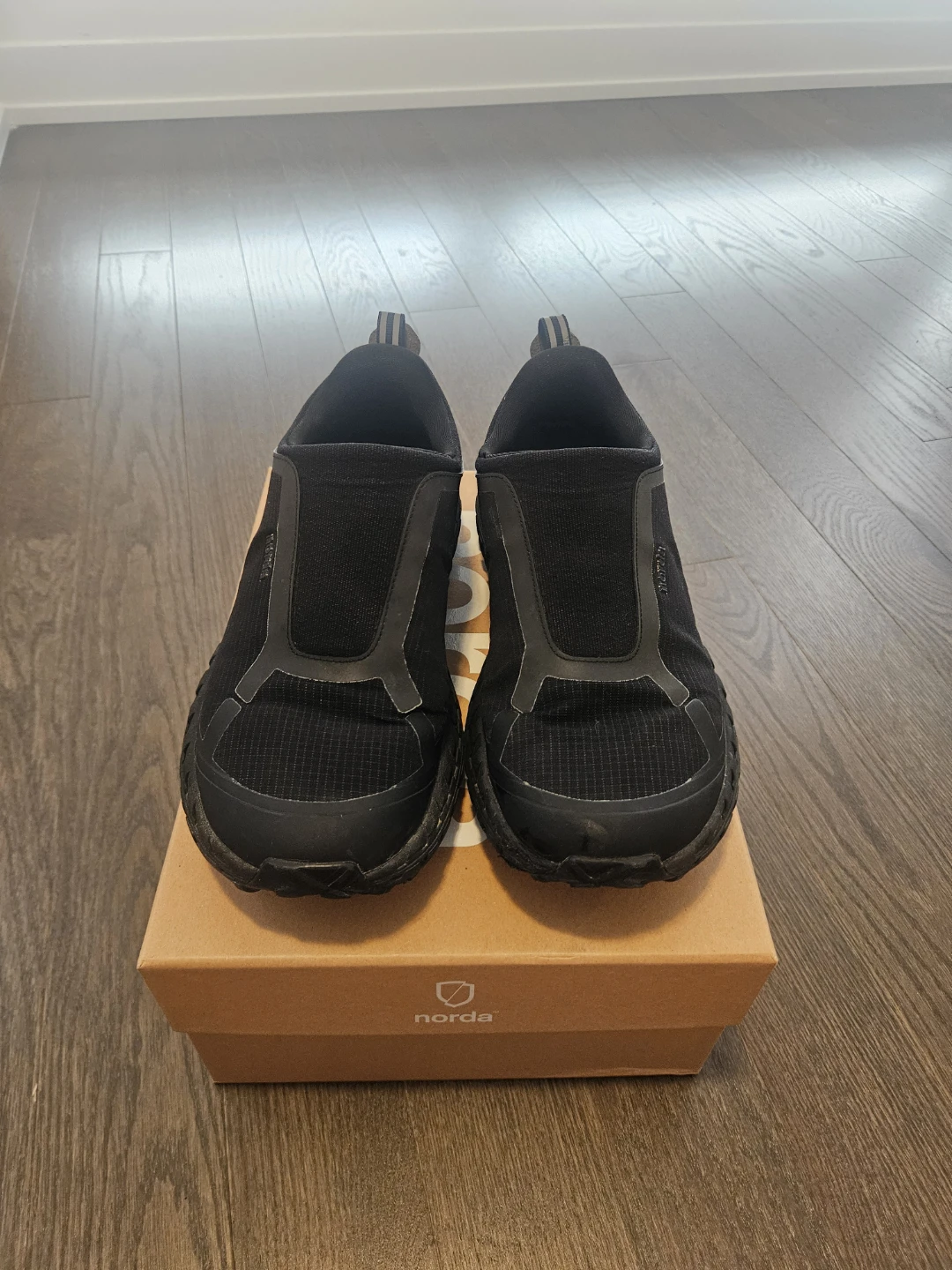 Norda Black Slip-On Running Shoes - photo 3