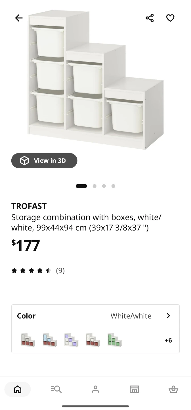 Like New! IKEA TROFAST Storage Frame (White Step Shelf)