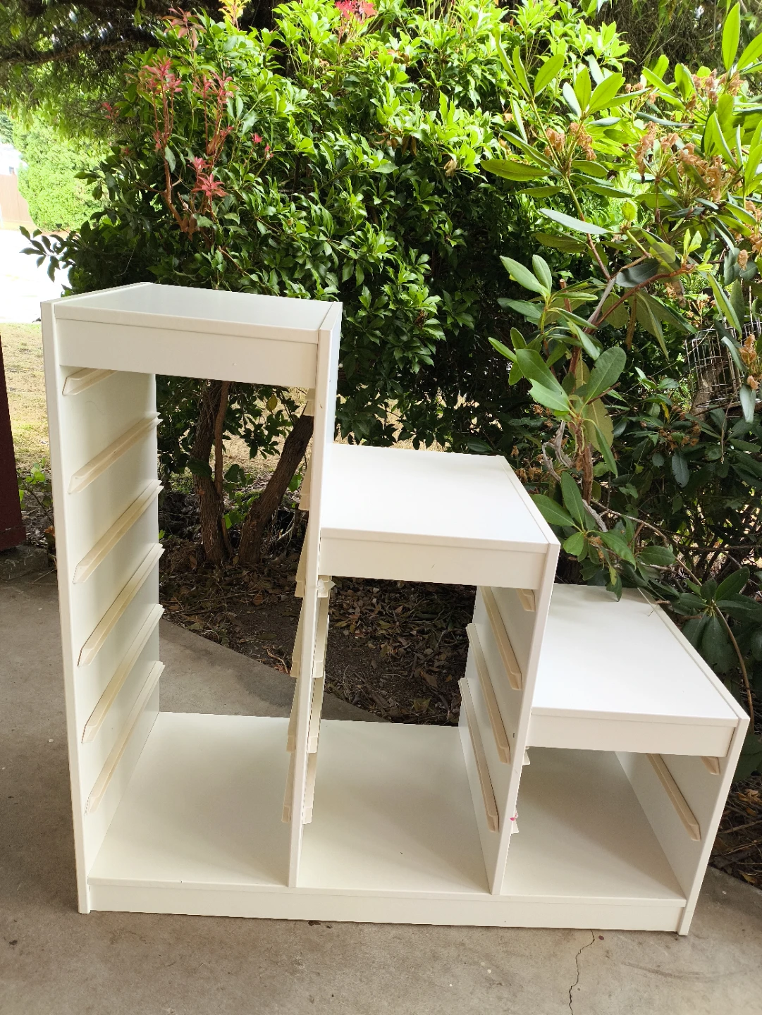 Like New! IKEA TROFAST Storage Frame (White Step Shelf) - photo 2