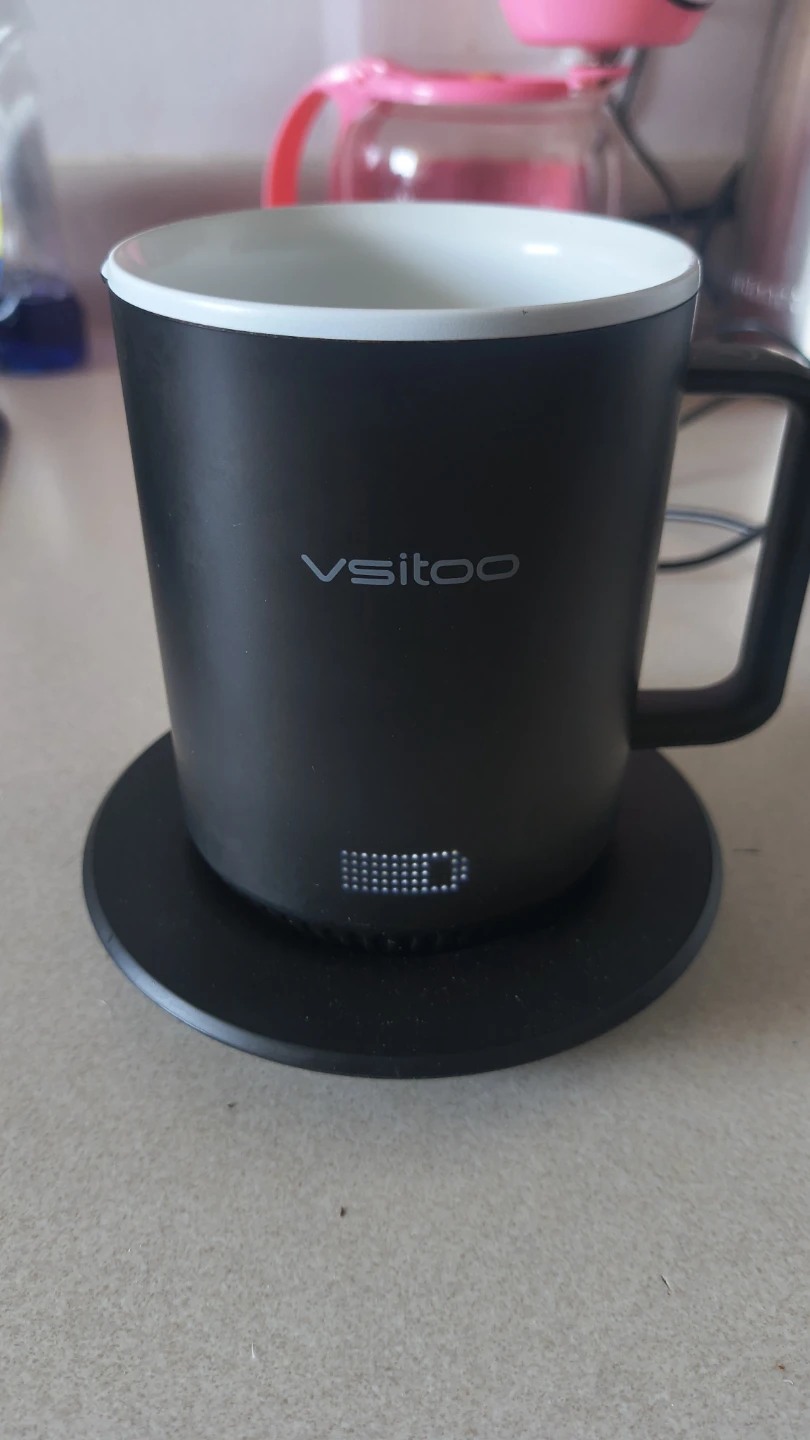 Self heating Smart Mug with Charging Coaster