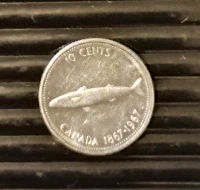 Canada 10 Cent Coin (Dime) - 1867-1967