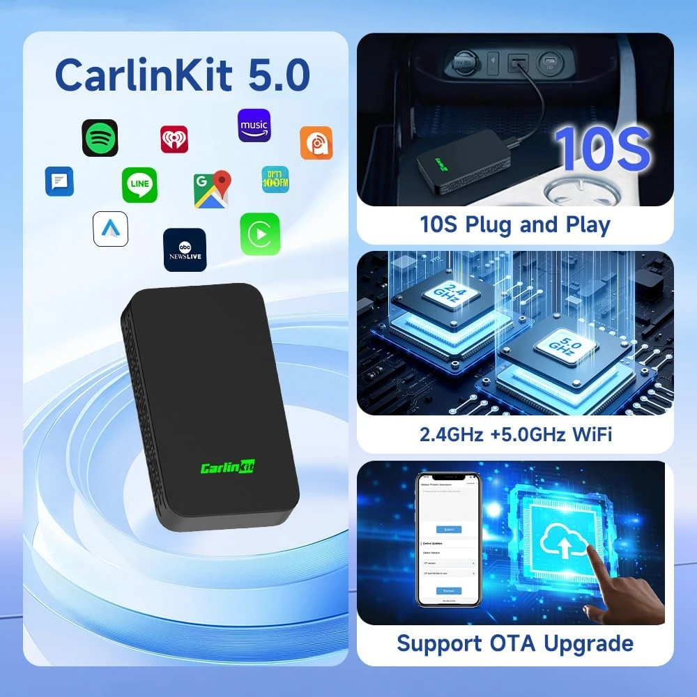 CarlinKit 5.0 Wireless CarPlay/Android Auto Adapter - photo 3