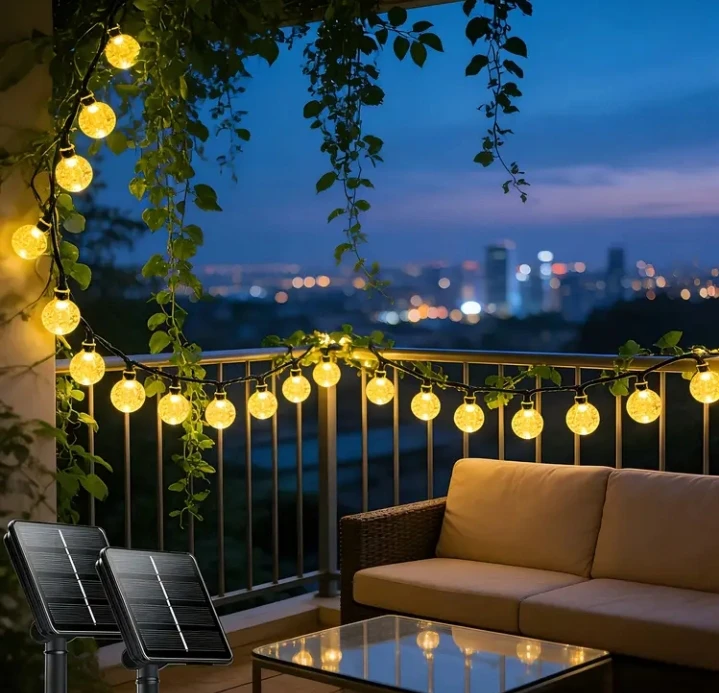 (BRAND NEW) 12m Solar String Lights with 100 Globe Bulbs - photo 2
