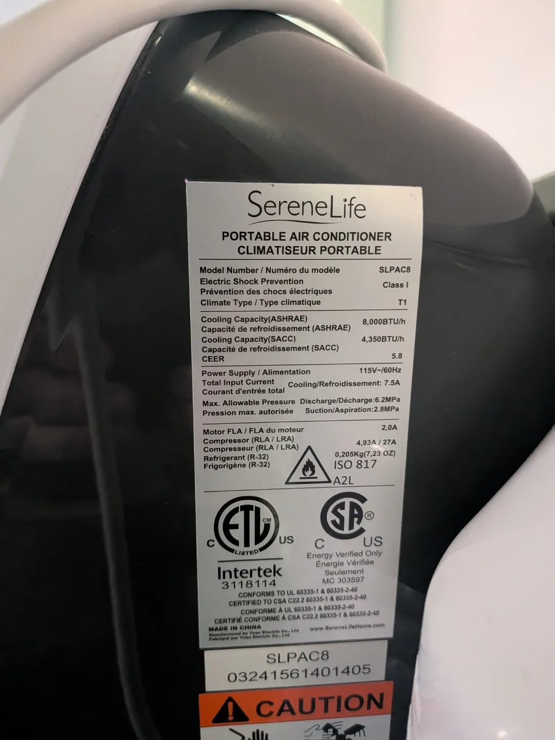 SereneLife Portable Air Conditioner - photo 2