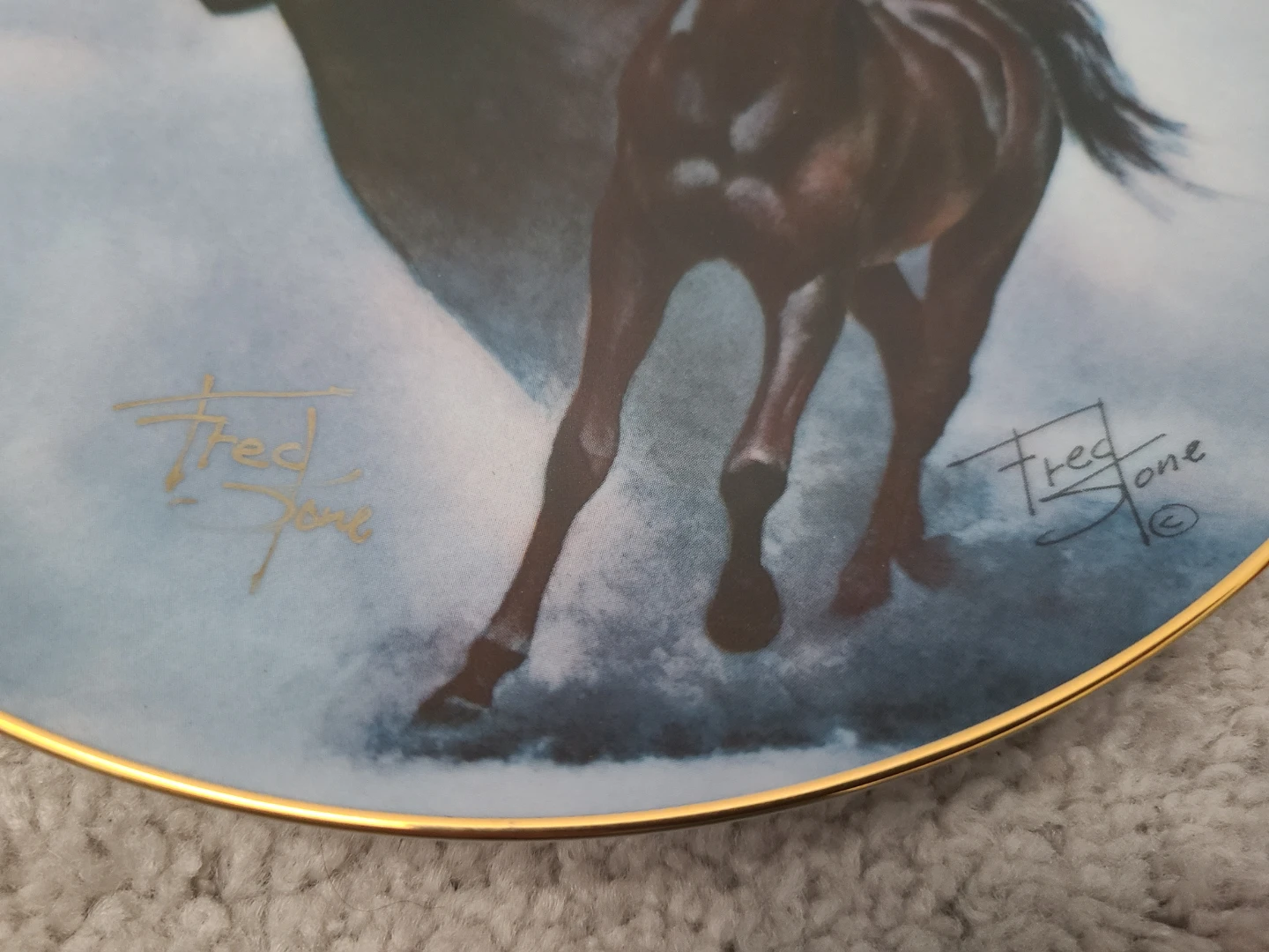 Fred Stone The Black Stallion Collector Plate - photo 3