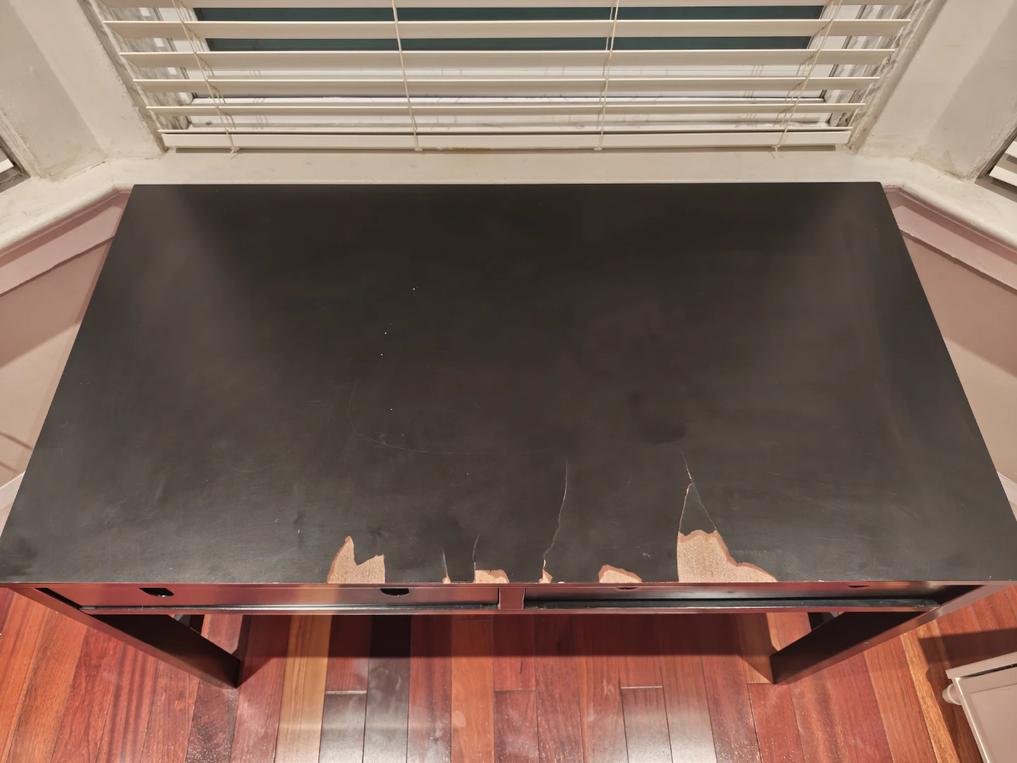 Black Desk with Two Drawers - photo 3