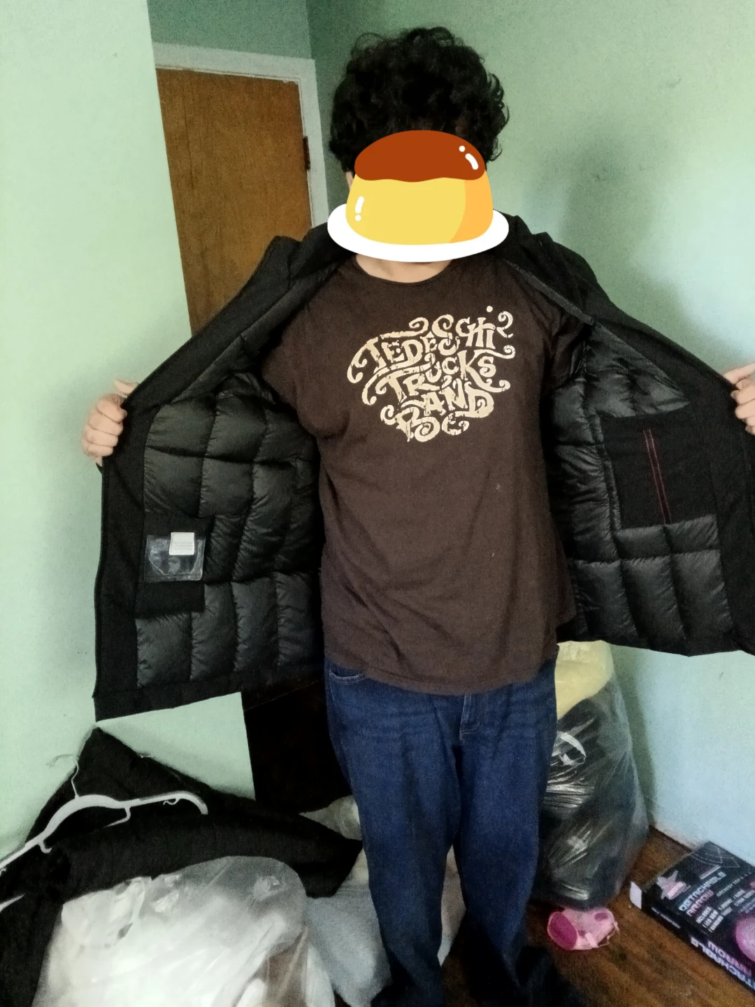 Men's Black Puffer Jacket - photo 2
