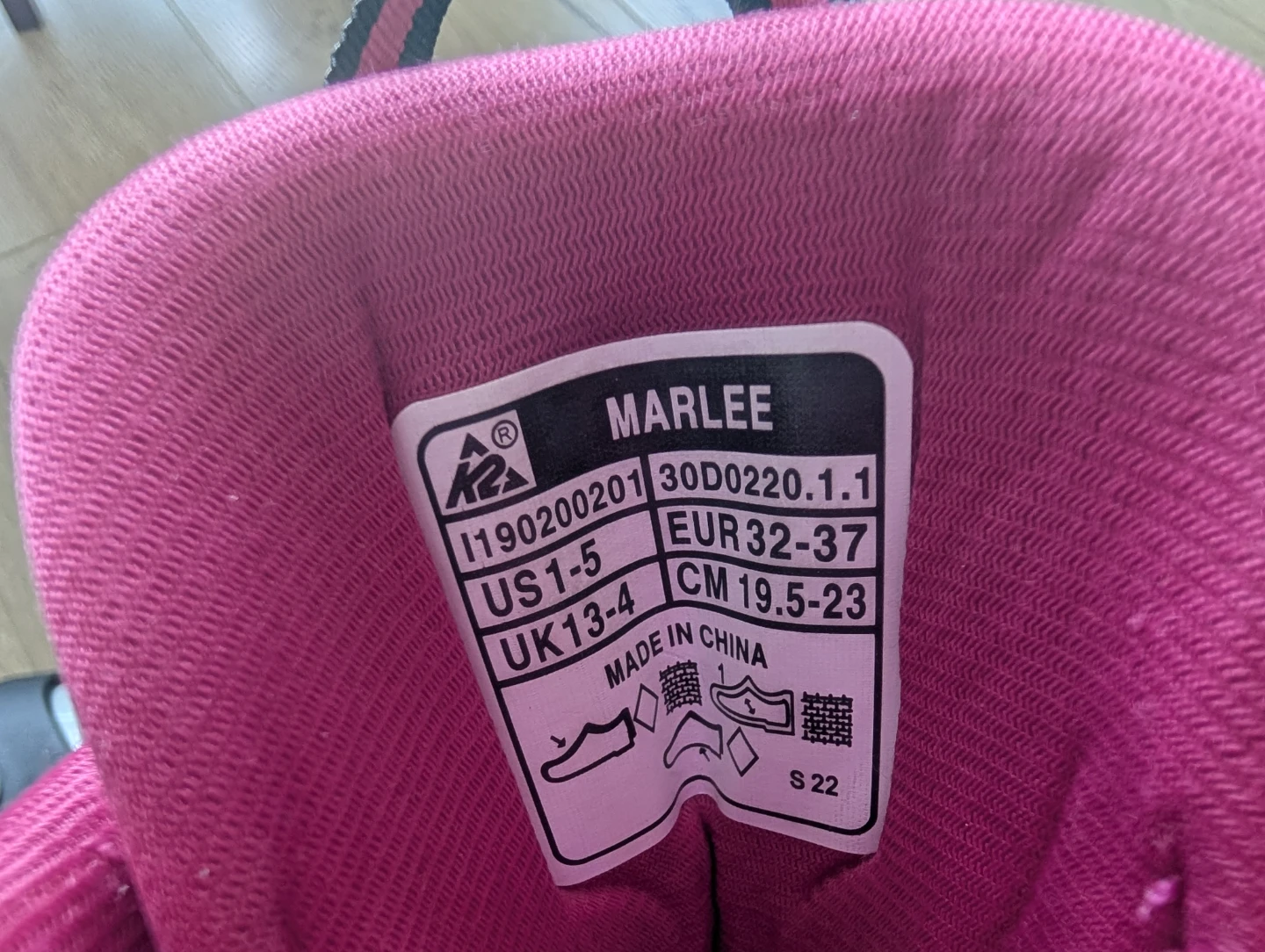 K2 Marlee Inline Skates Pink Black Adjustable - photo 2