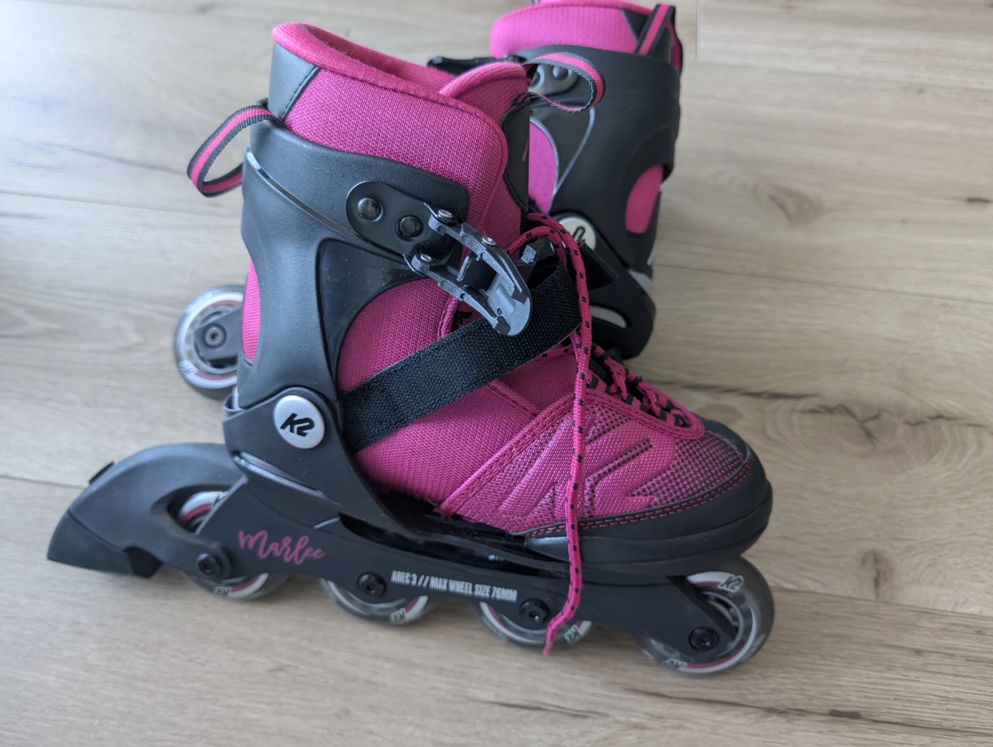 K2 Marlee Inline Skates Pink Black Adjustable - photo 4