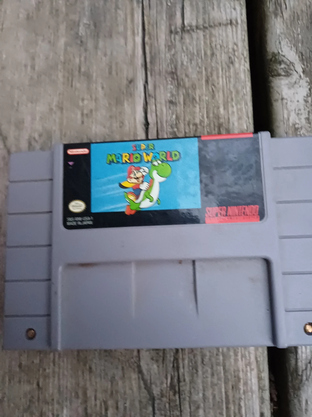 Super Mario World SNES Game Cartridge