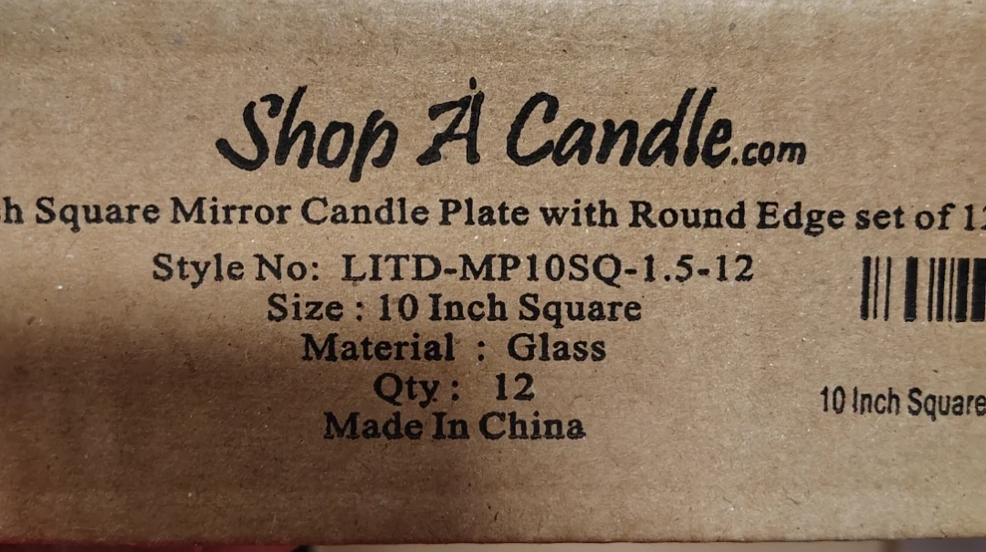 Shop A Candle Mirror Plates - 10 Inch Square, Set of 12 - photo 2