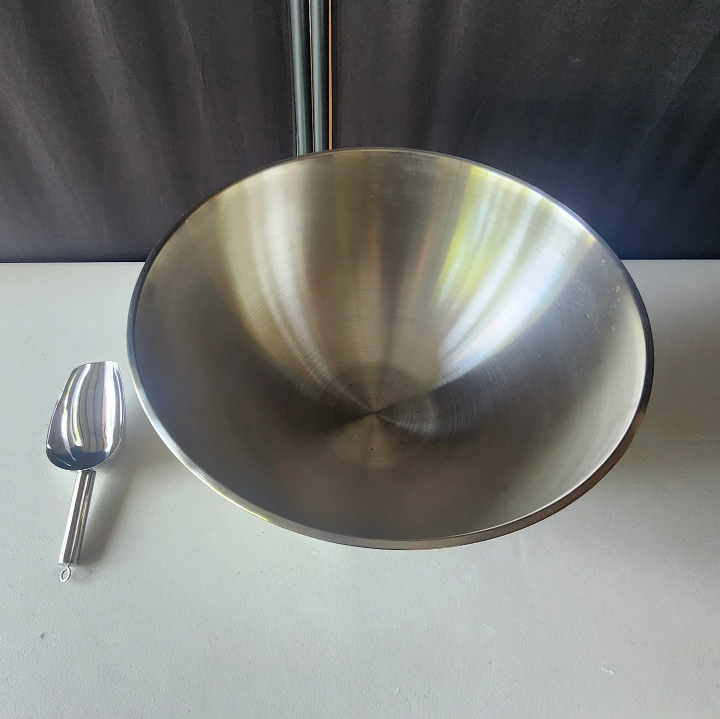 Large Stainless Steel Ice Tub with Scoop 12L - photo 2