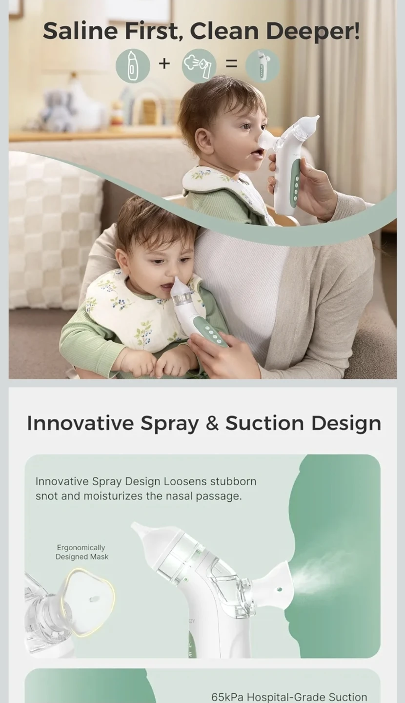 New Momcozy BreezyClear™ Spray and Suction 2-in-1 Electric - photo 5