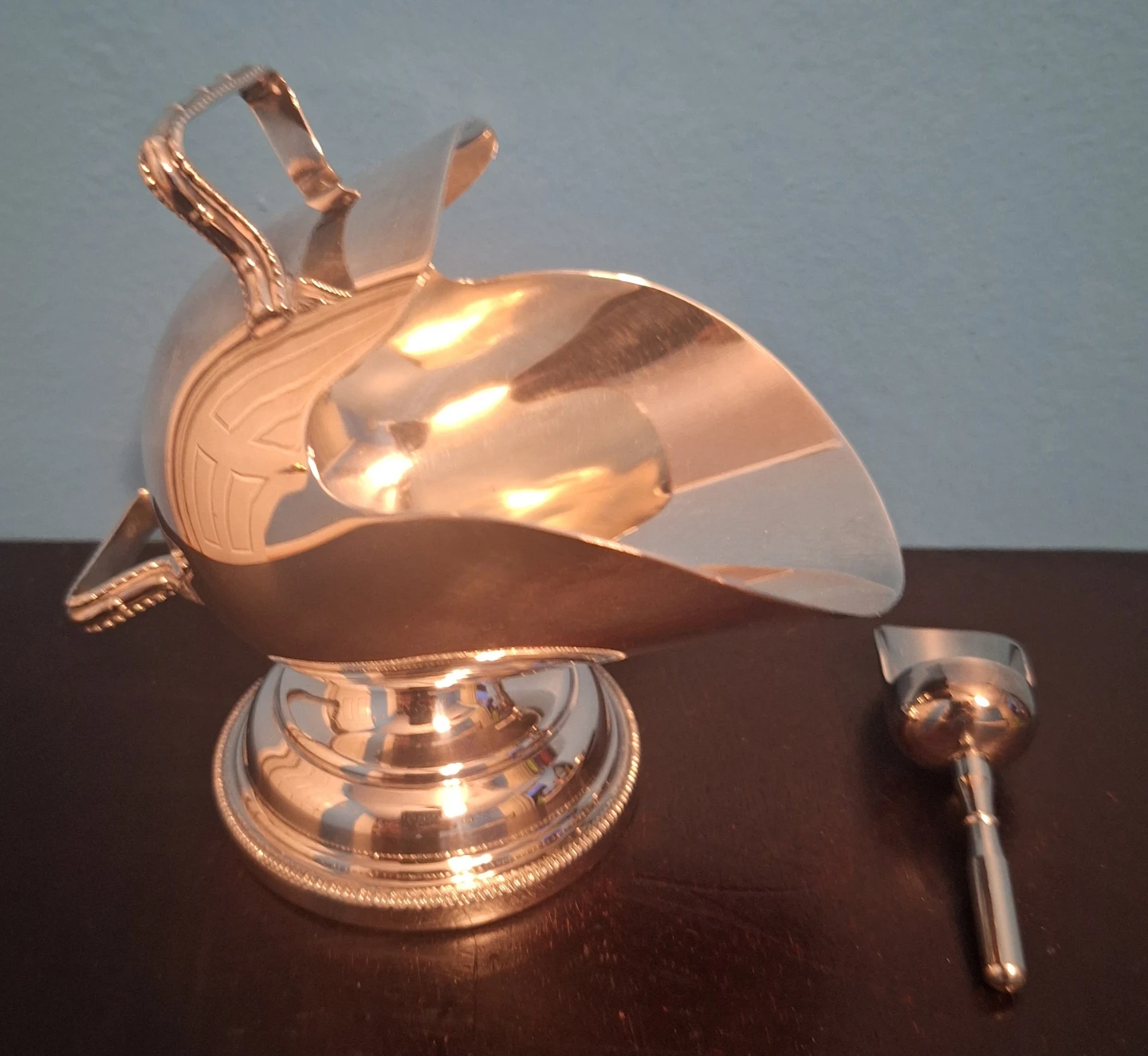 Antique/ Vintage 1920-1940s  Silvet Plated Sugar Scuttle England