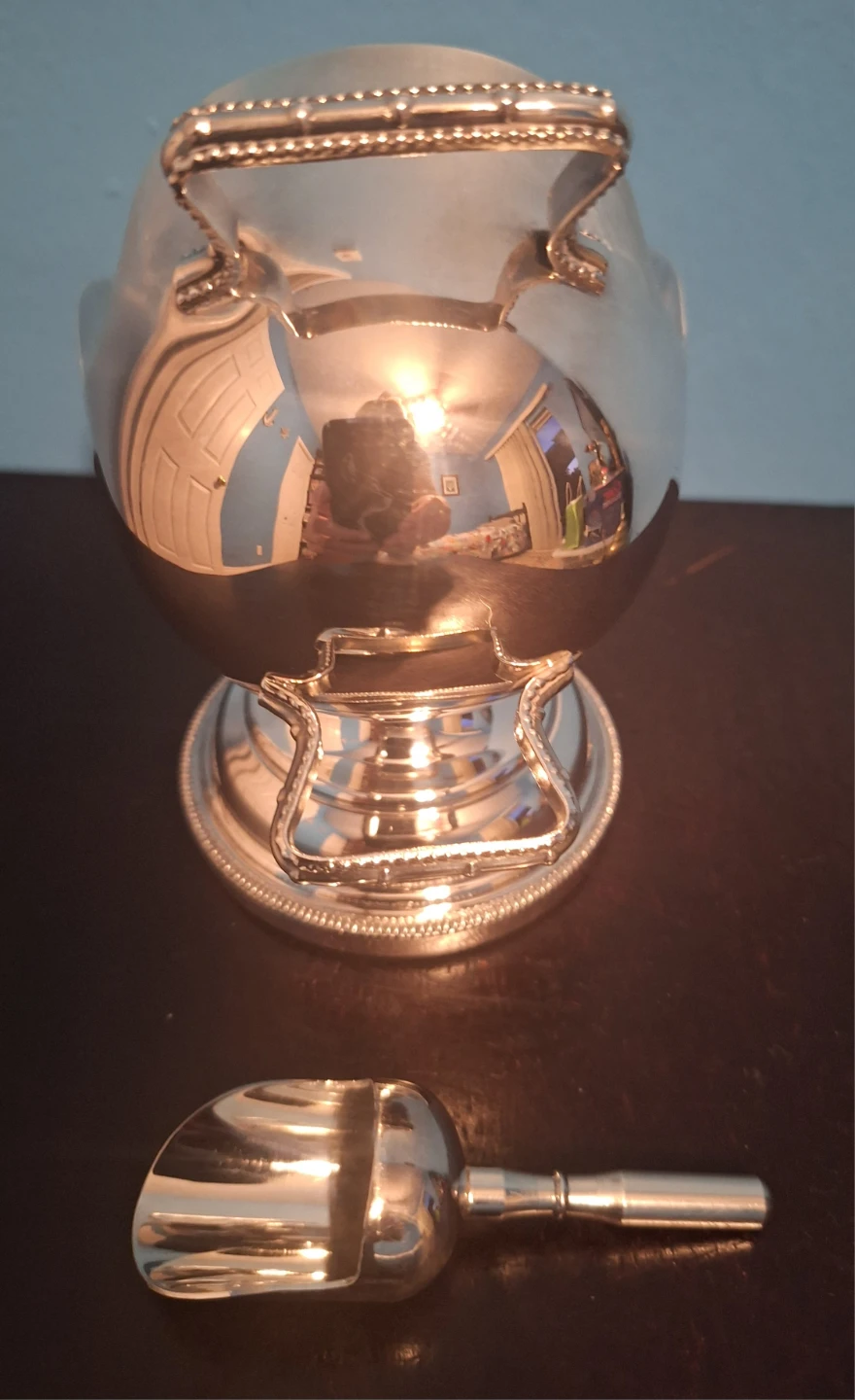 Antique/ Vintage 1920-1940s  Silvet Plated Sugar Scuttle England - photo 3