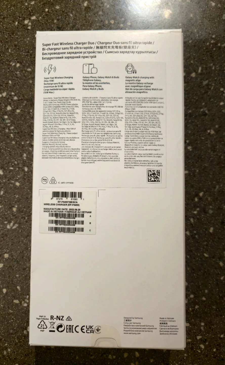 Samsung Super Fast Wireless Charger Duo - Black - photo 3