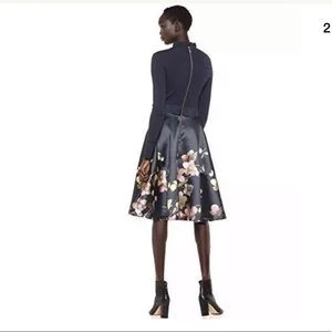 Ted Baker Seema Arboretum Knitted Bodice Dress - photo 4