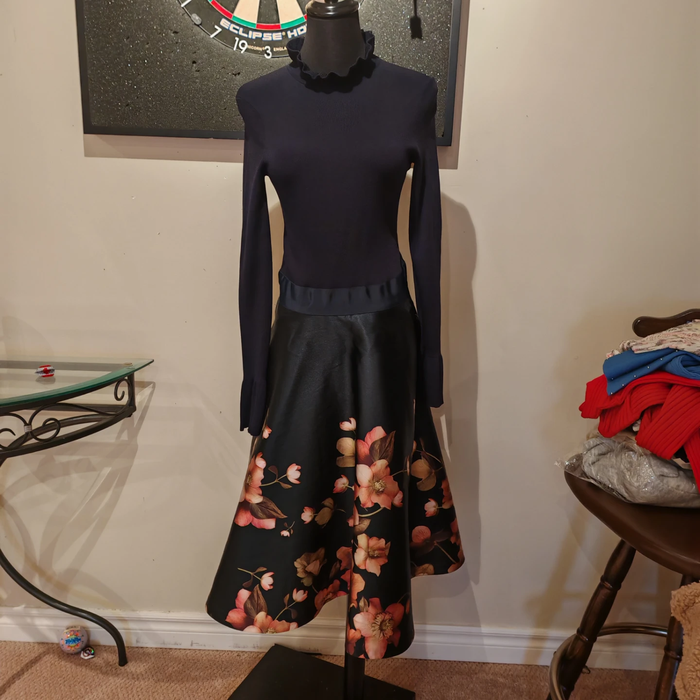 Ted Baker Seema Arboretum Knitted Bodice Dress - photo 5