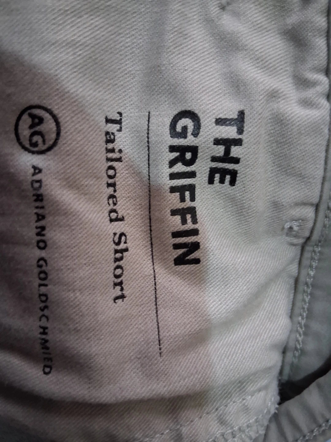 AG Adriano Goldschmied The Griffin Men's Solid Gray Chino Shorts - photo 3