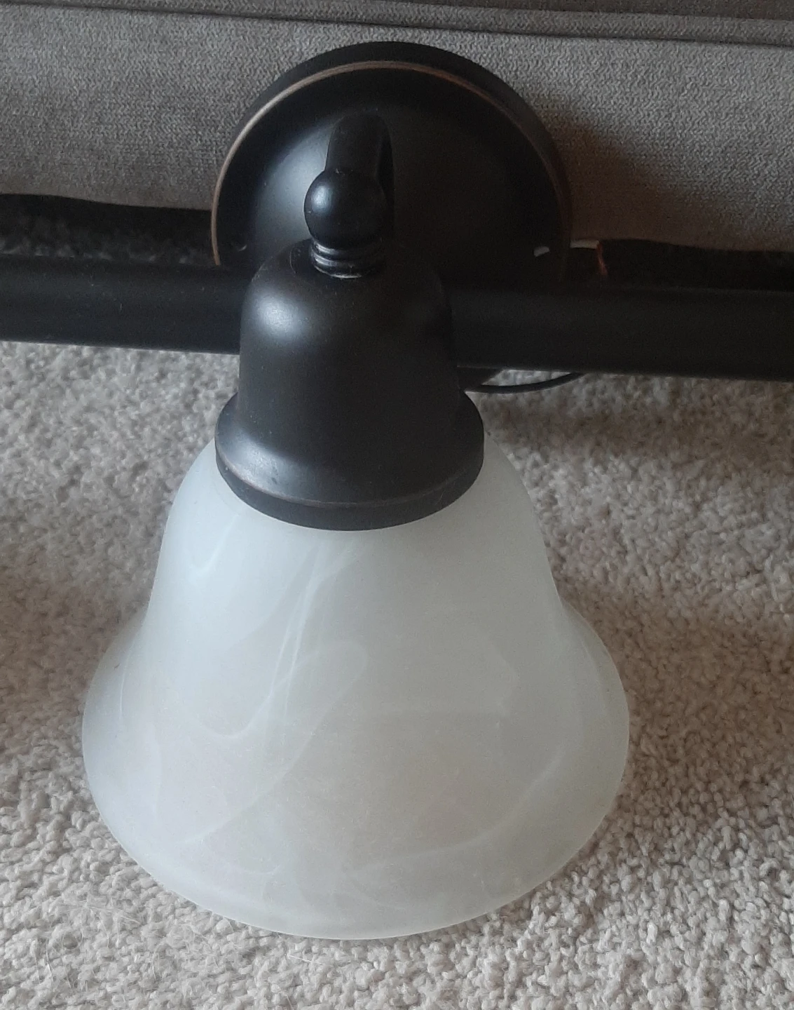 3-Light Vanity Fixture with Frosted Glass Shades - photo 2
