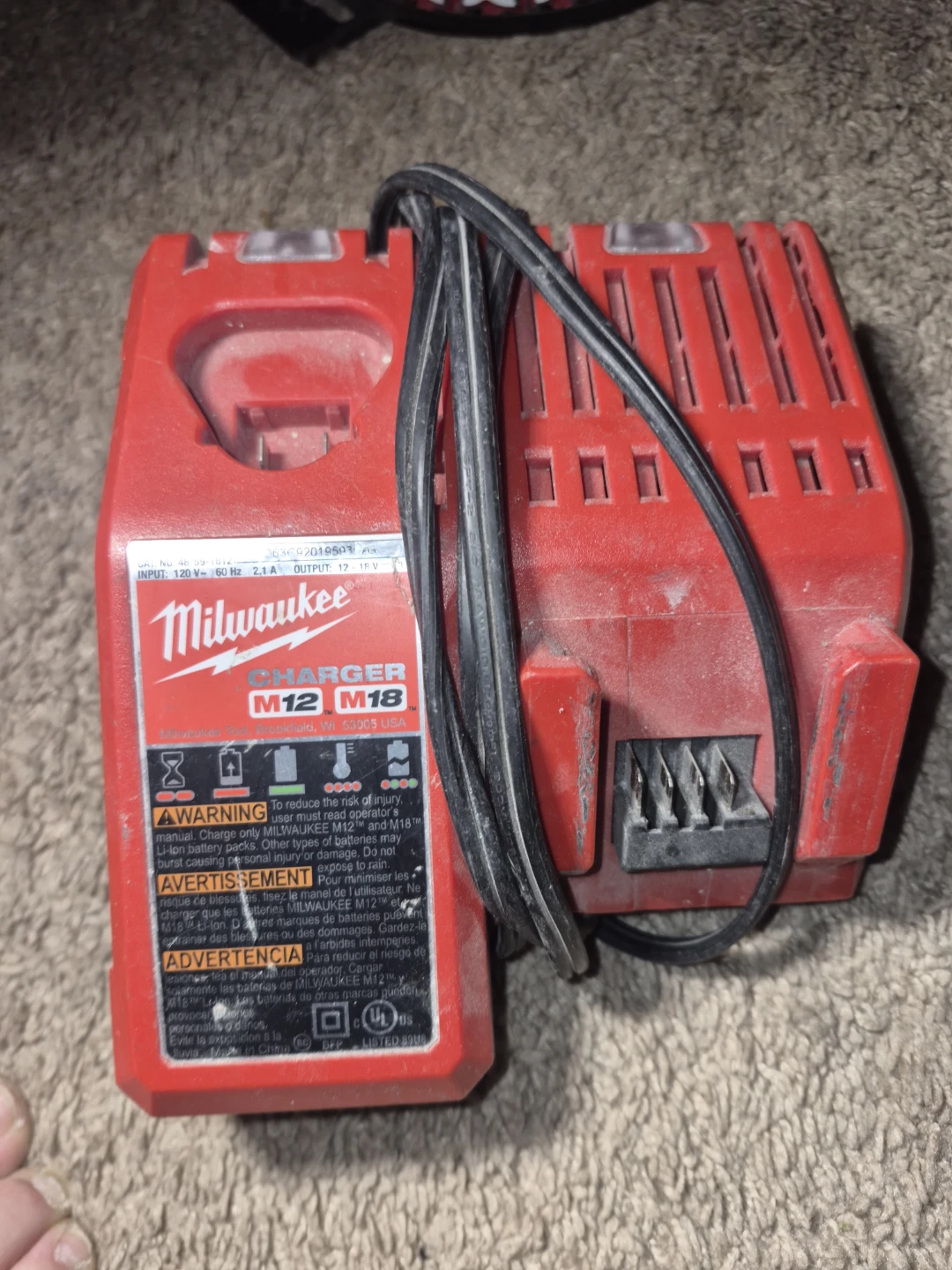 Milwaukee M12 & M18 Battery Charger
