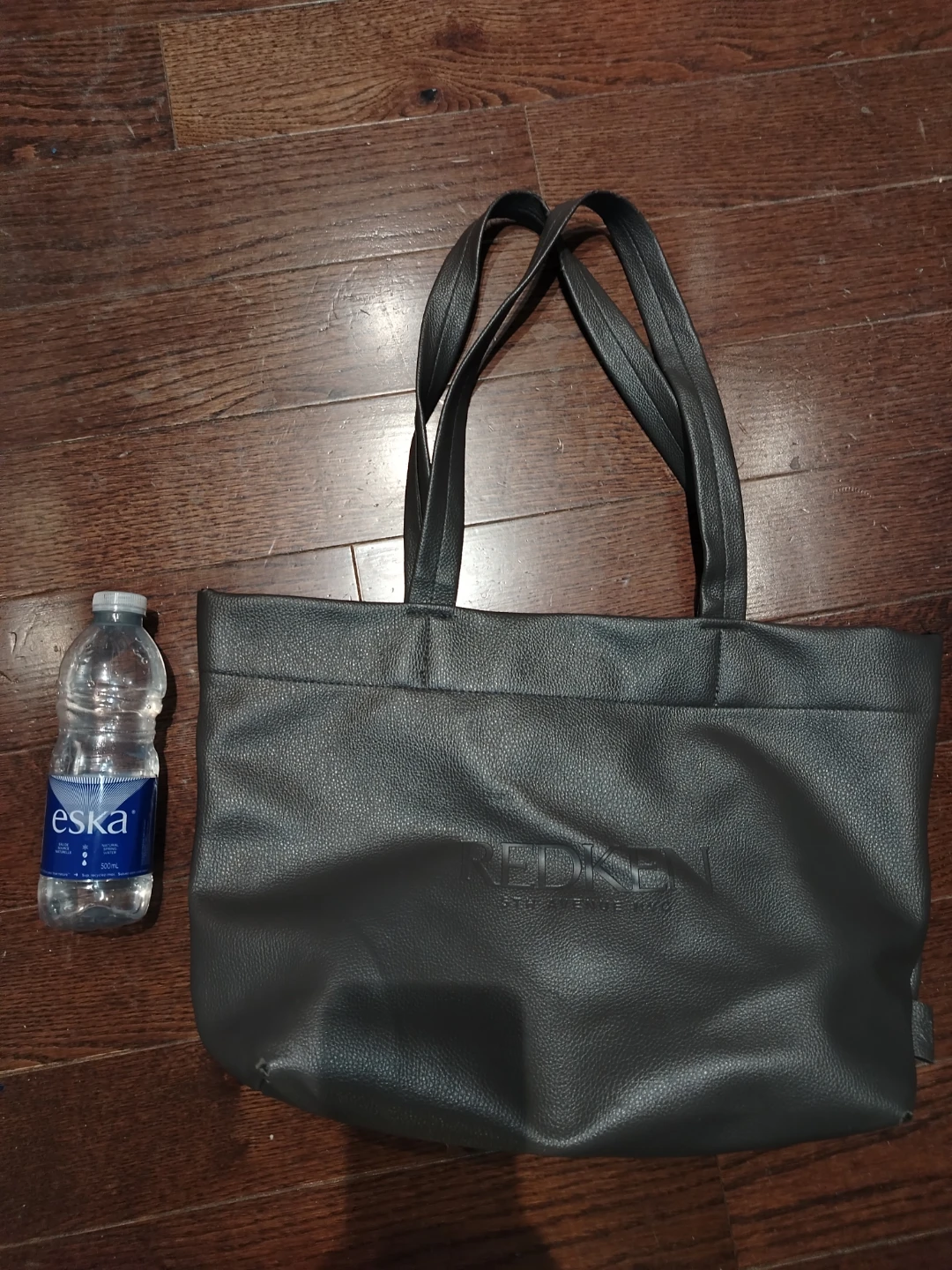 Redken Tote Bag grey faux leather  laptop slide option