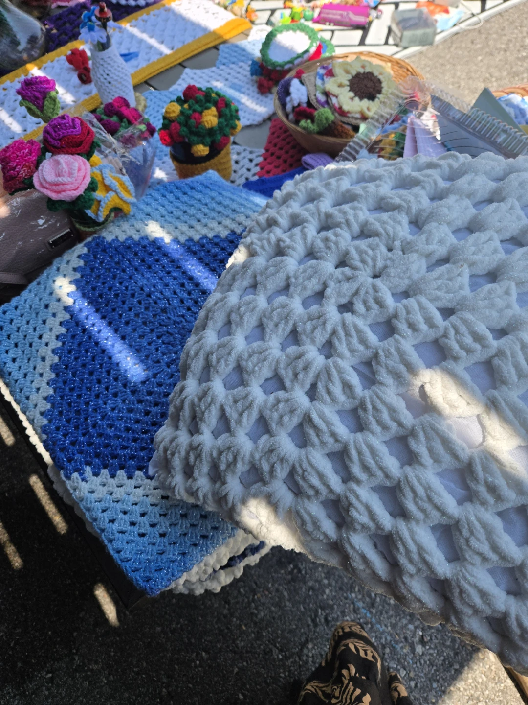 Crochet pillow case
