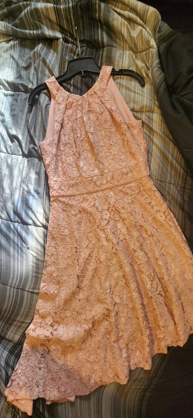 LE CHÂTEAU Pink Lace Dress