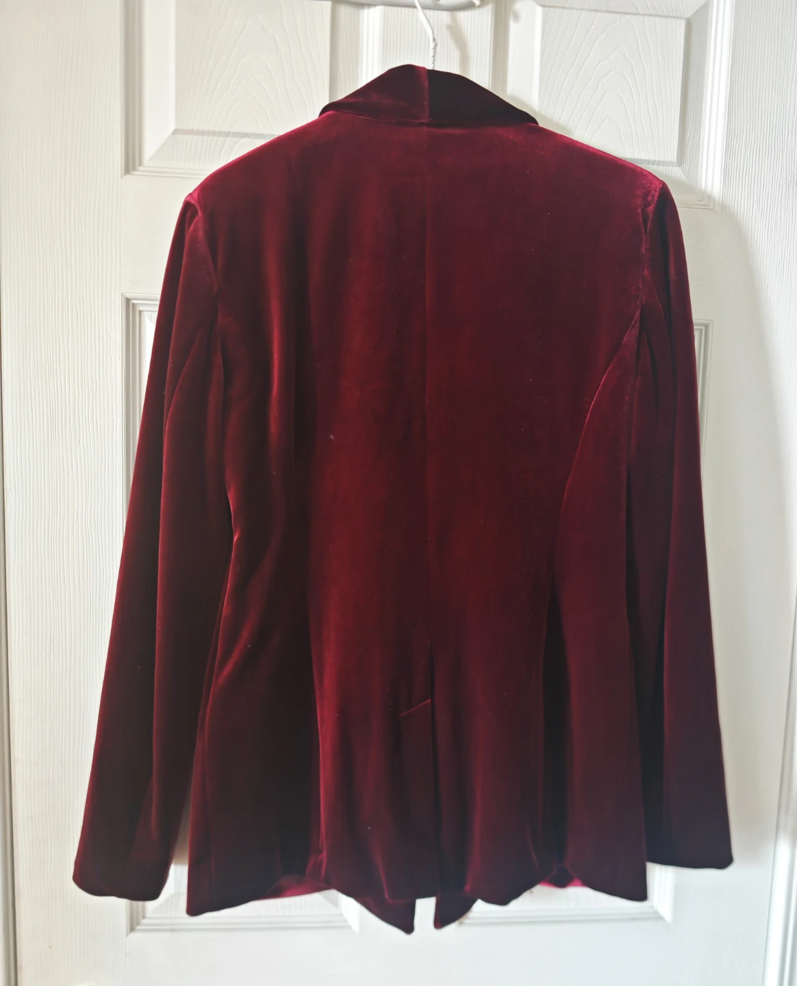 INC International Concepts Burgundy Velvet Blazer Size M - photo 2