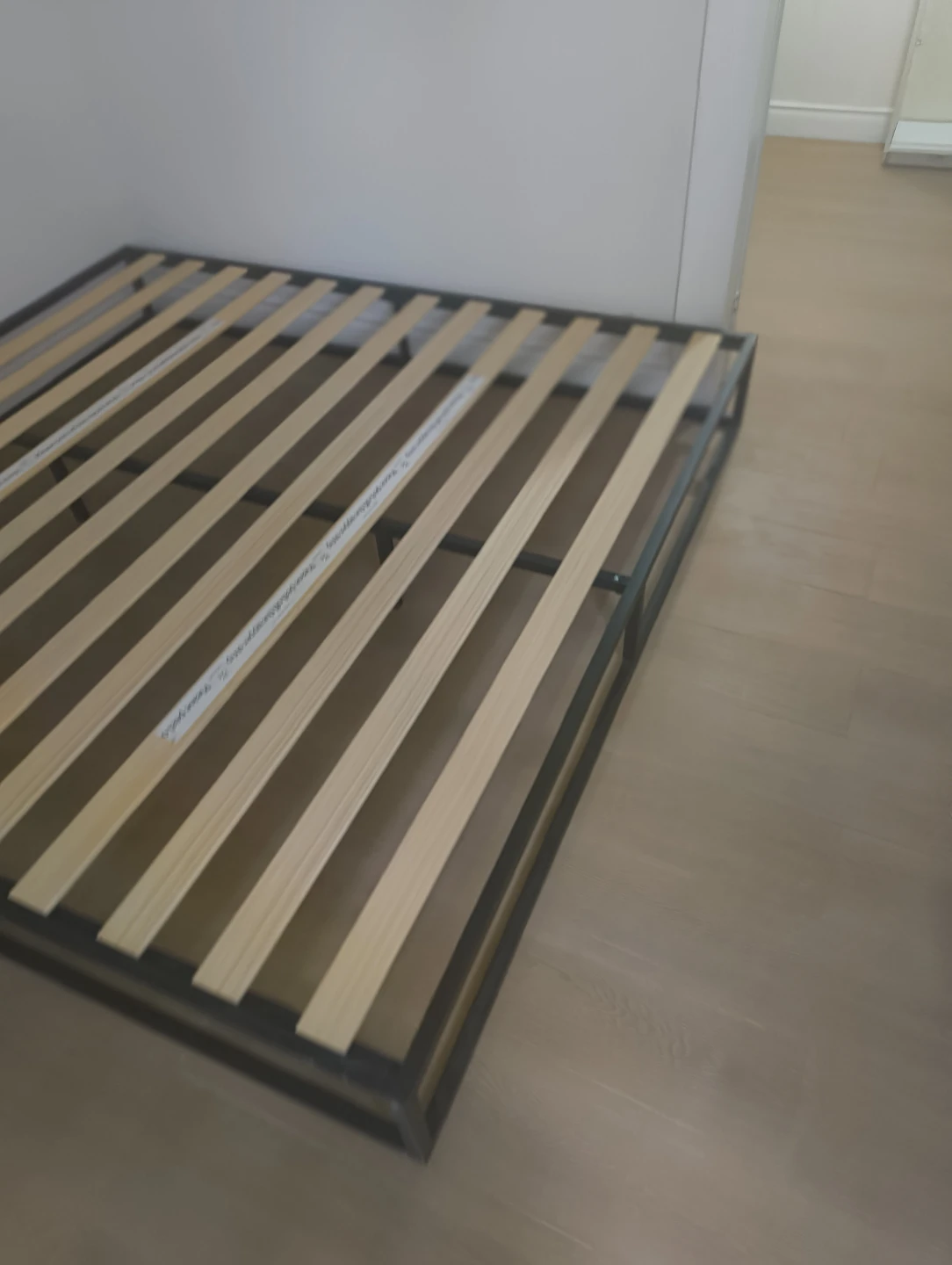 Metal Bed Frame with Wood Slats - photo 4