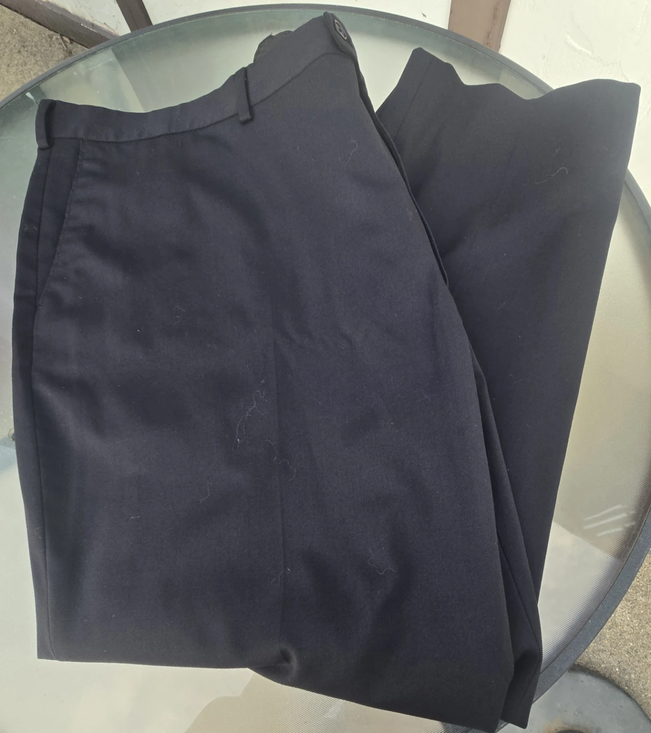 Men's Pronto Uomo pleated dress pants. Black.  50x30".