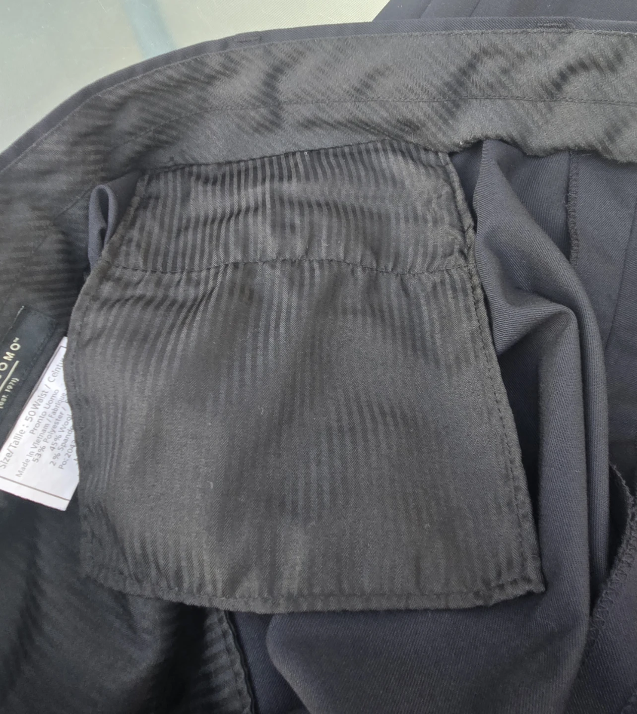 Men's Pronto Uomo pleated dress pants. Black.  50x30". - photo 4