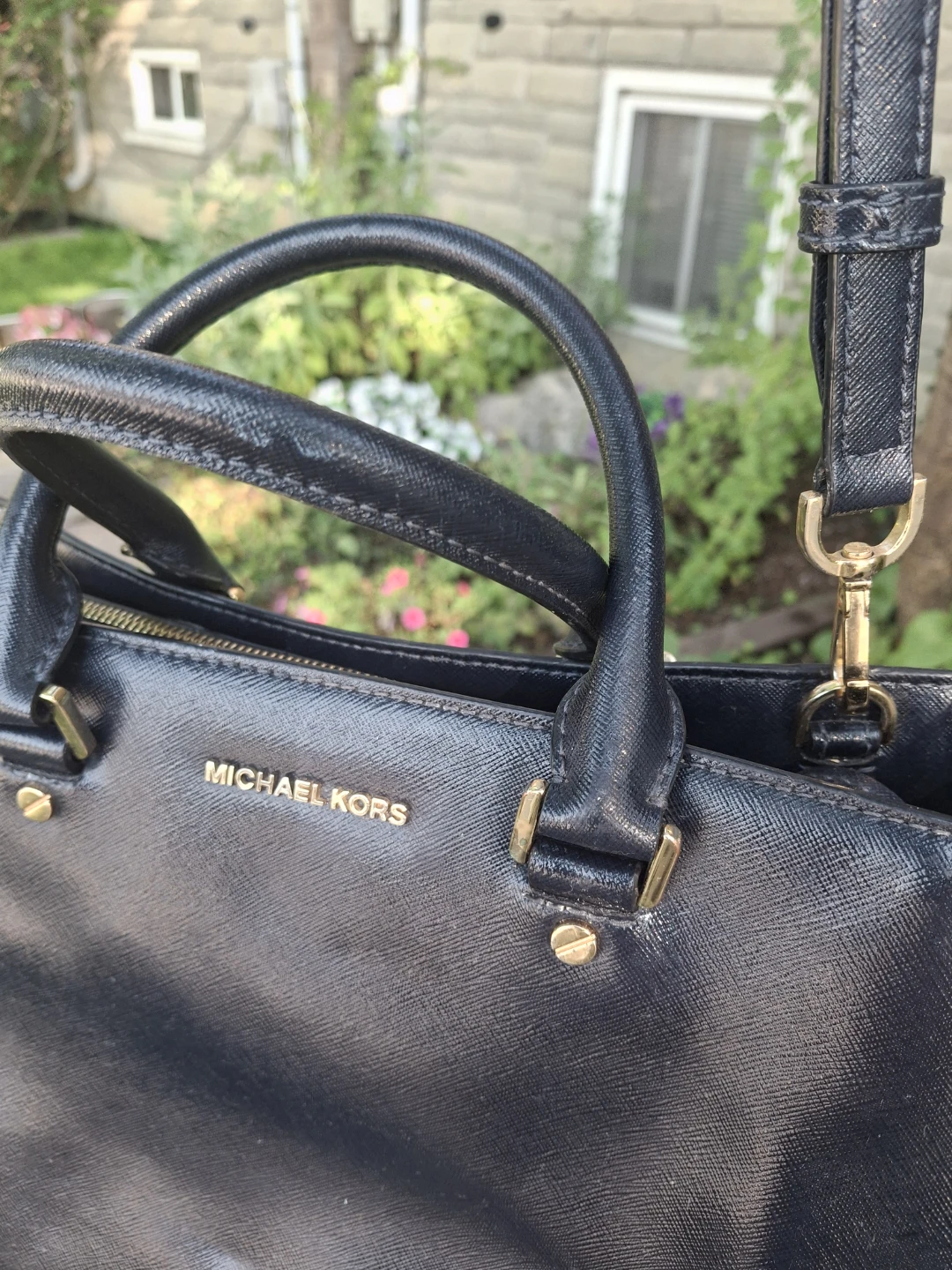 Michael Kors saffiano  Leather Satchel Handbag