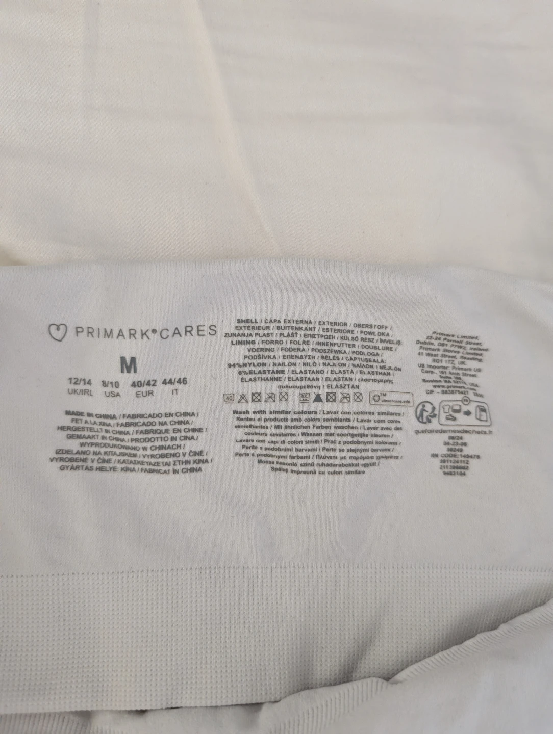 Primark Cares White Seamless Sexy Crop Top Tank Bralette 15" ptp - photo 2