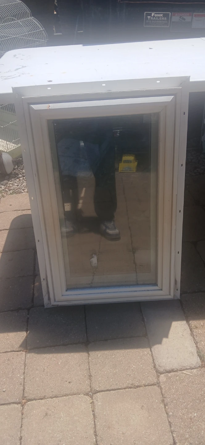 White Window with Screen