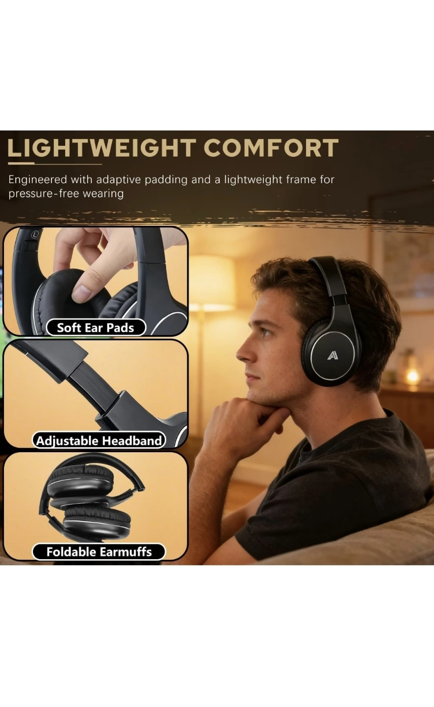 New Wireless TV Headphones for Seniors & Hearing Impaired, - photo 3