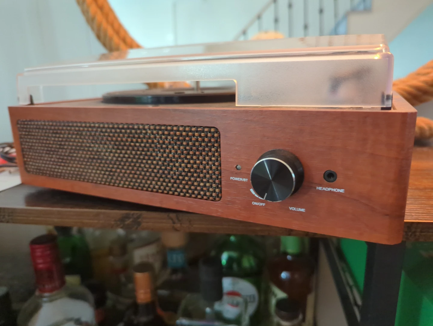 Record Player Turntable with Aux and Bluetooth - photo 4