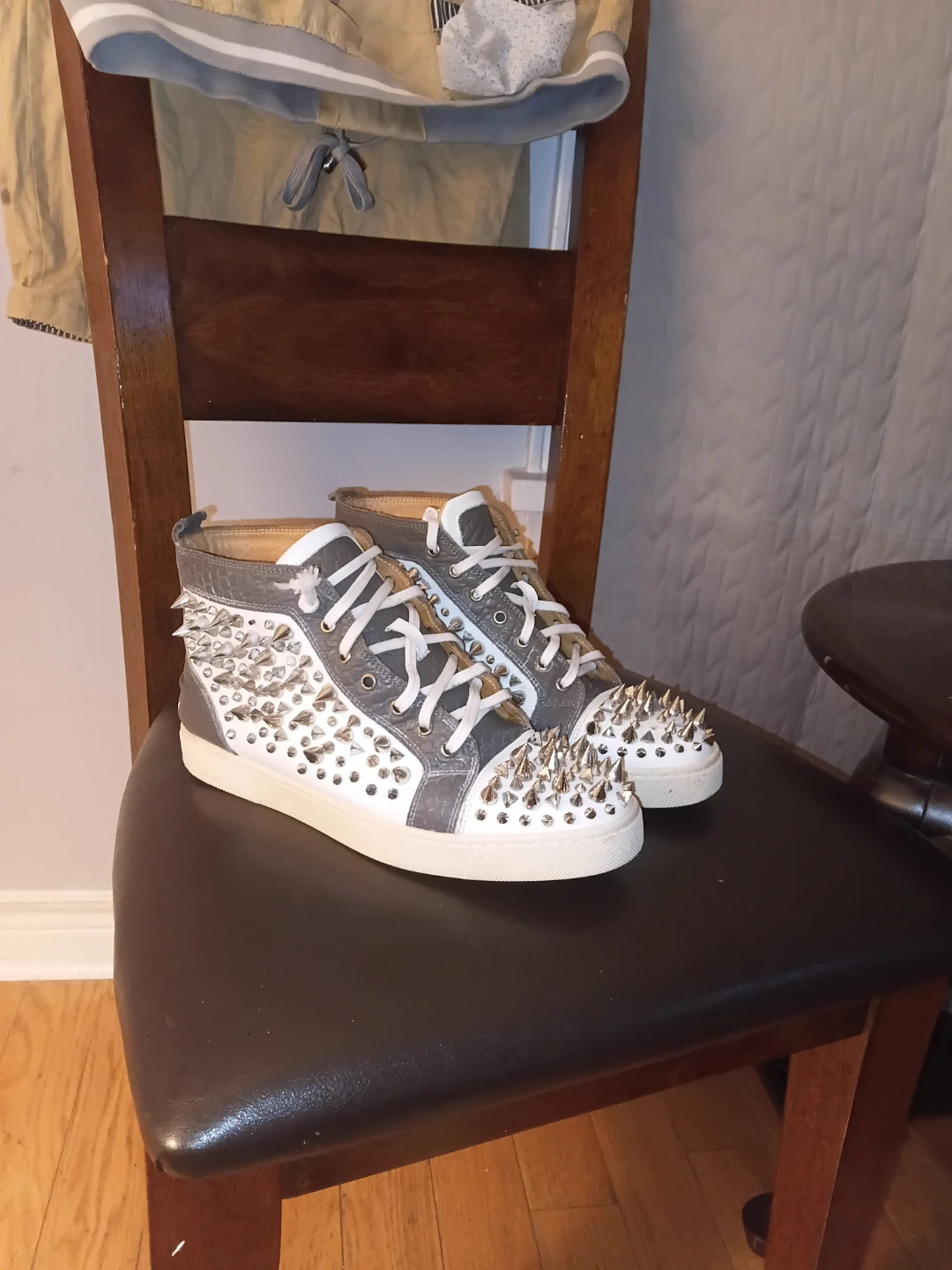 Christian Louboutin Spiked red bottom sneakers